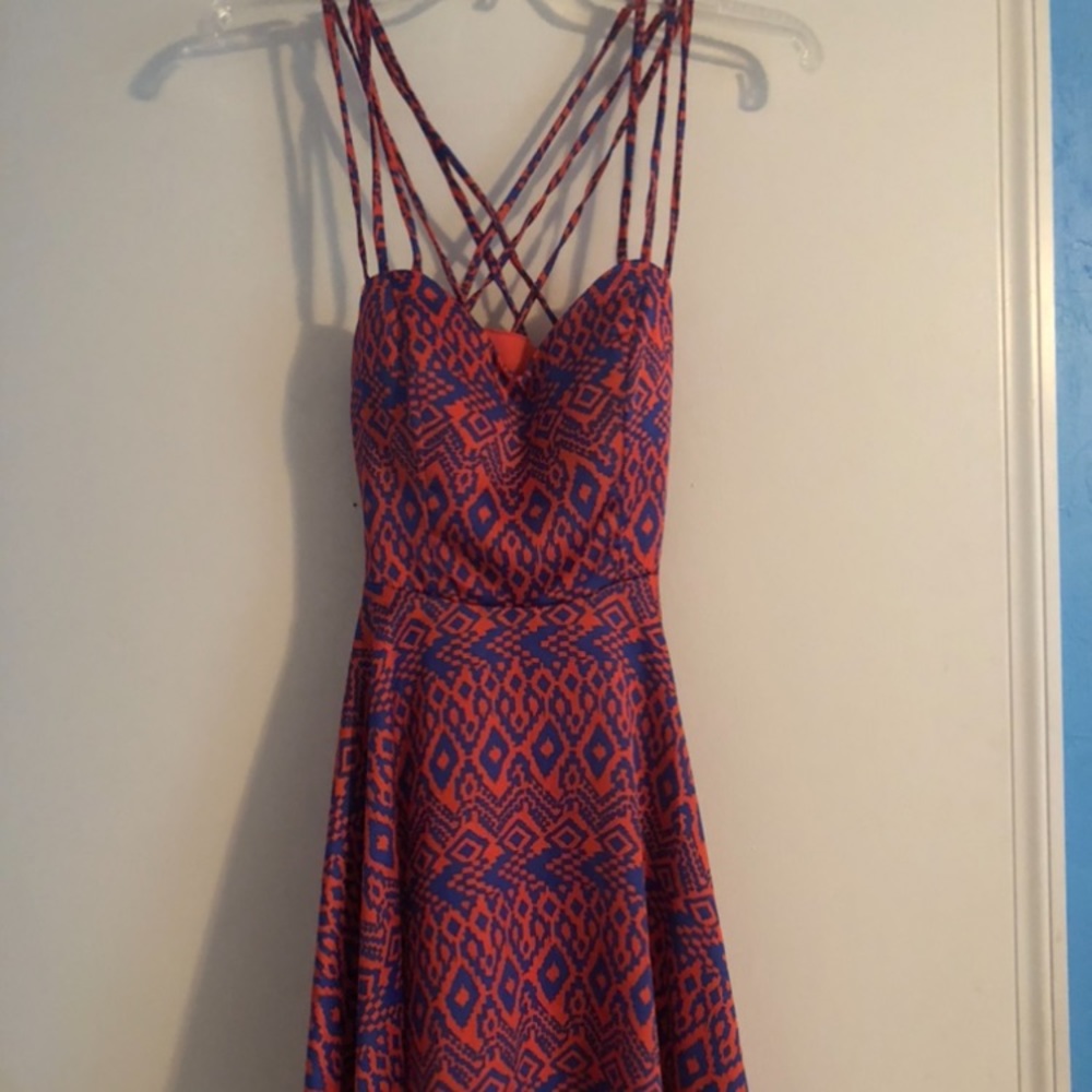 Orange & Blue Game Day Dress